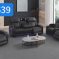 Star Home G4639 Black 3 Pc Sofa Collection