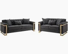 Riya Gray 2 Piece Sofa Collection by Cosmos