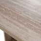 Roma Modern Travertine Rectangular Dining Table