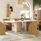 Roma Modern Travertine Rectangular Dining Table