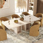 Roma Modern Travertine Rectangular Dining Table