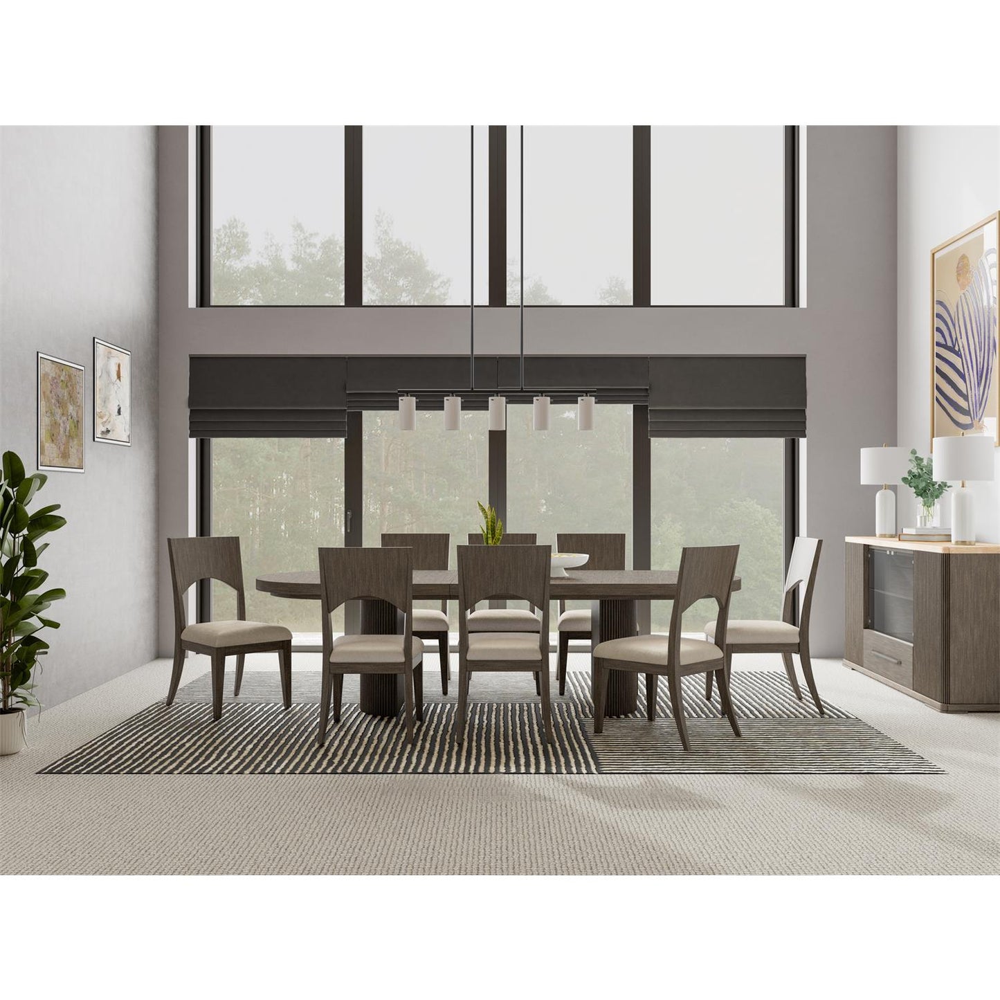 Sariel Double Pedestal Dining Set 87150 by Riverside