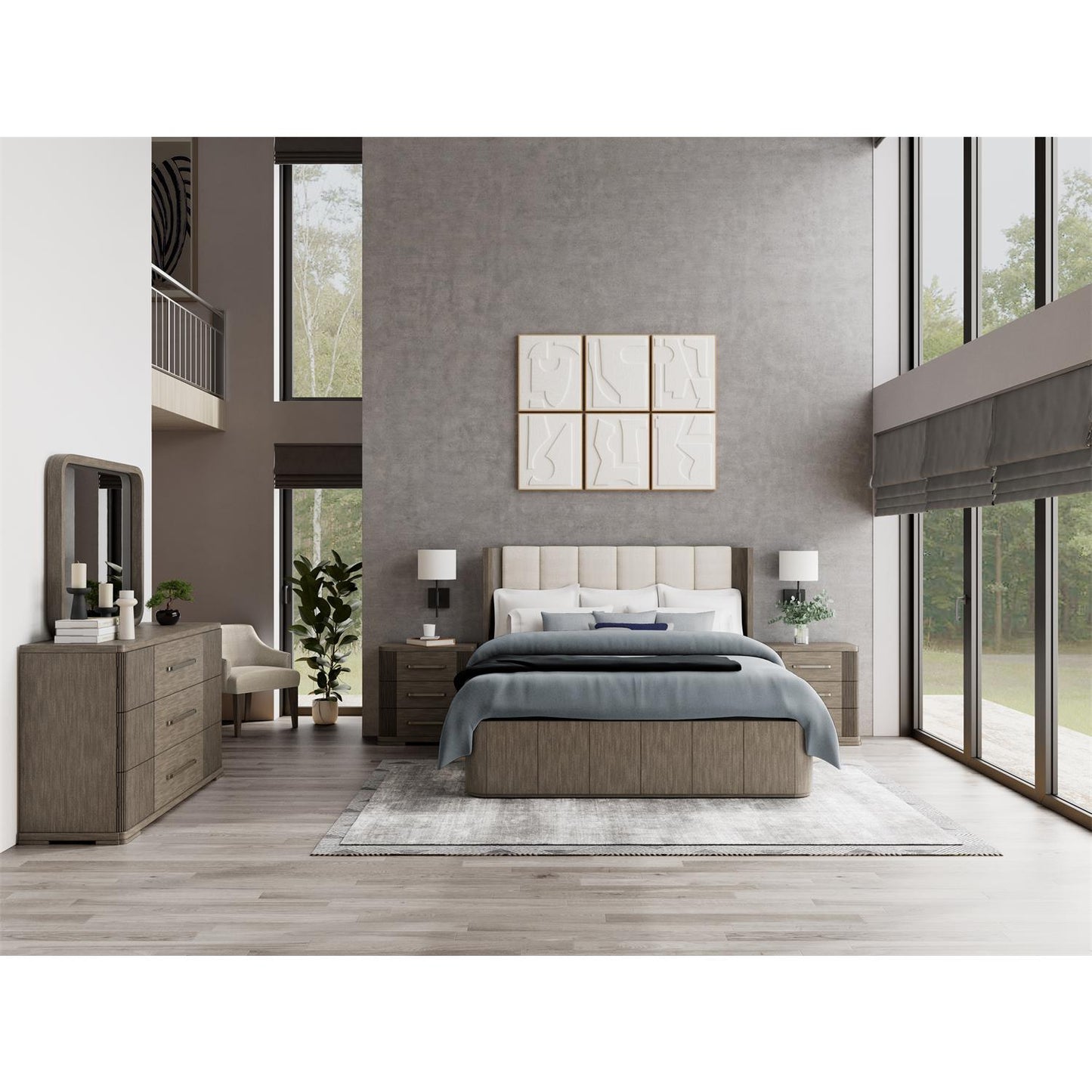 Sariel 4 Pc Bedroom Set by Riverside - King Bed