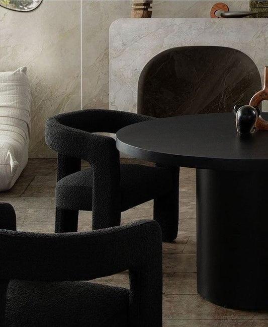 Scout Black Boucle Dining Chair