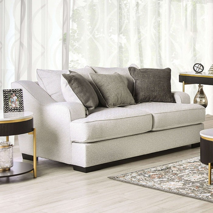 Skyline Neutral Fabric Living Room Set - Furniture of America