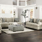 Salisbury Cream Chenille Living Room Collection
