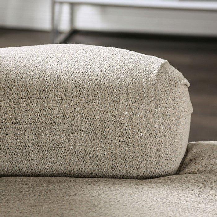 Salisbury Cream Chenille Living Room Collection