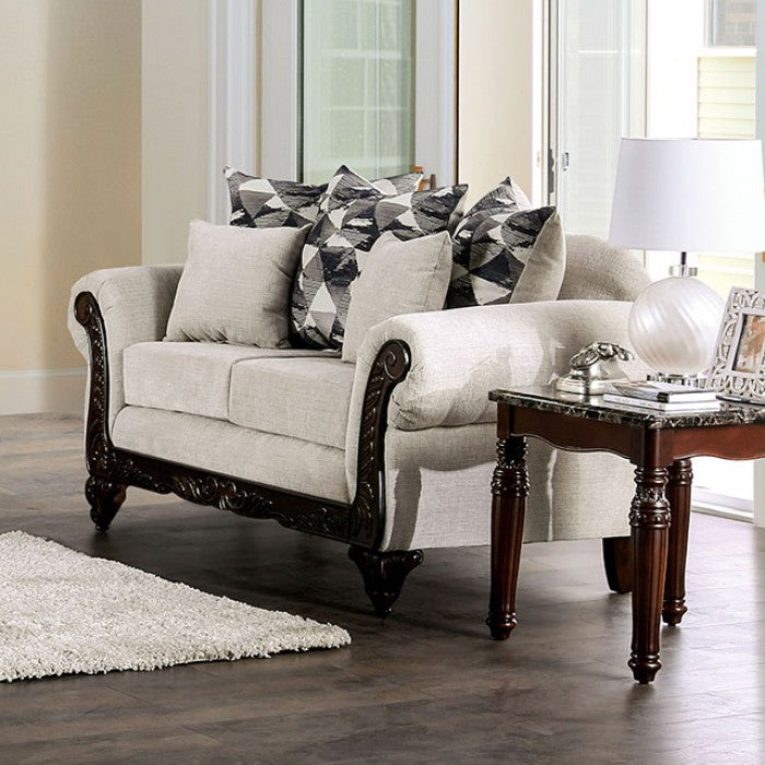 Cassani Gray Chenille Sofa Collection by Furniture of America
