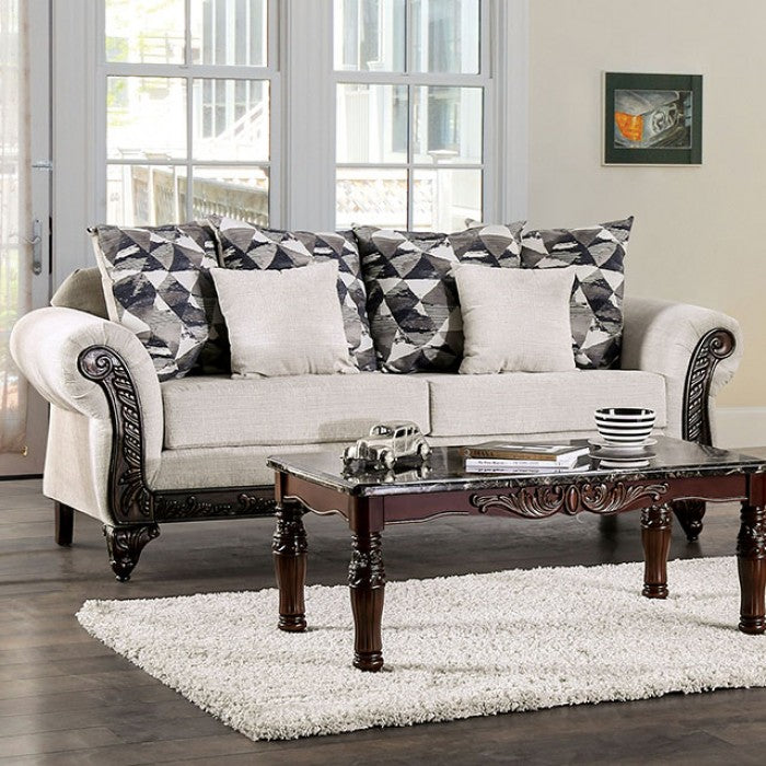 Cassani Gray Chenille Sofa Collection by Furniture of America