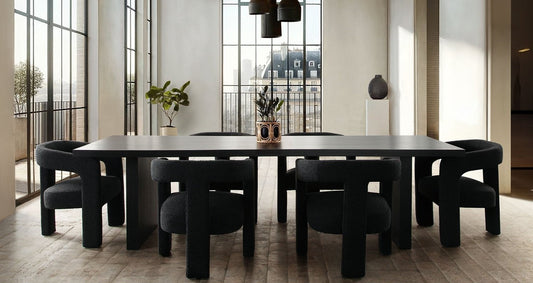 Sonoma 110" Black Dining Set by Diamond