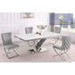 T134 Dining Collection 5 Pc - Grey Chairs