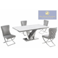 T134 Dining Collection 5 Pc - Grey Chairs