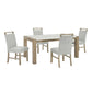 Tabitha White Marble 5-7 Pc Dining Set