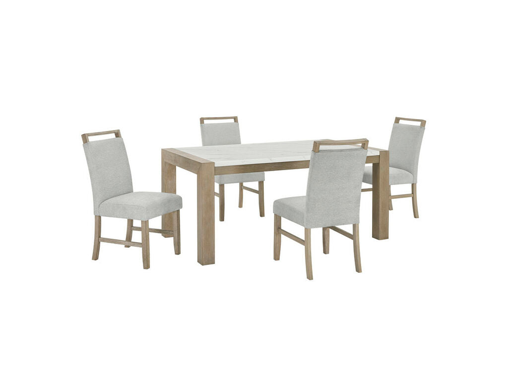 Tabitha White Marble 5-7 Pc Dining Set