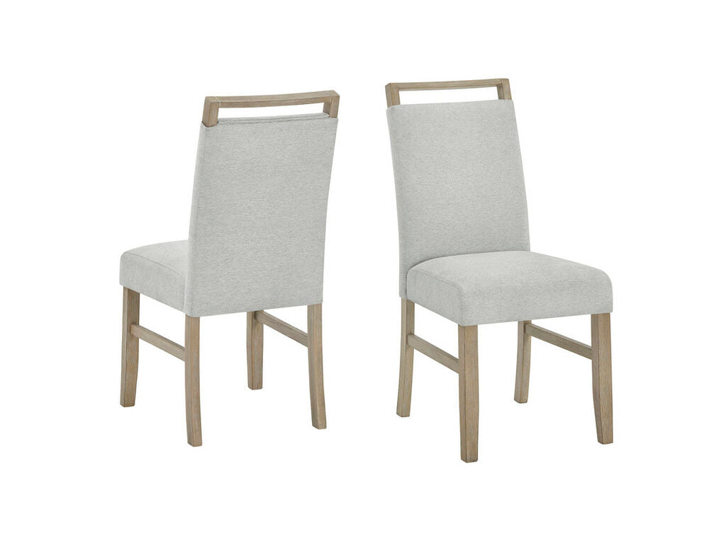 Tabitha 7 Pc White Marble Top Dining Set
