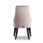 Talin Modern Off-White Velour Dining Chair