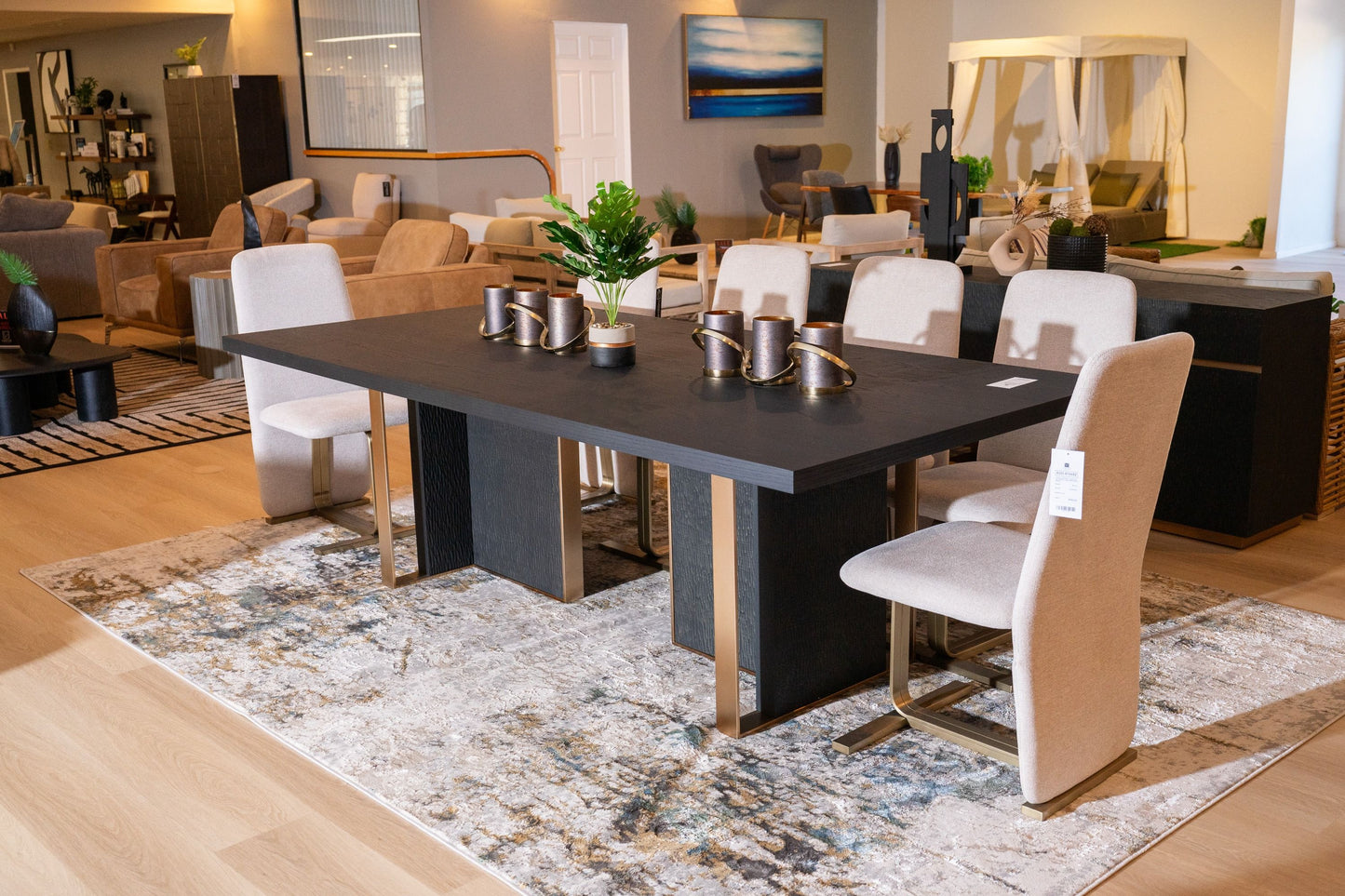 Modrest Tasha - Modern Black Ash Dining Table