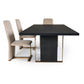 Modrest Tasha - Modern Black Ash Dining Table
