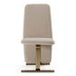 Tasha Modern Light Beige Grey Velvet Chair