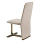 Tasha Modern Light Beige Grey Velvet Chair