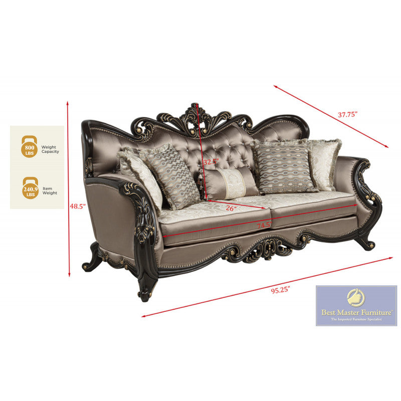 Best Master TLR01 Traditional 2 Pc Sofa Set