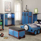 Tobi Blue Twin Train Bed 37560T