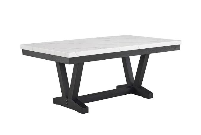 Vance 6 Pc Faux Marble Dining Collection