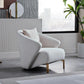 Veronica Warm Cream Accent Chair by Bellona