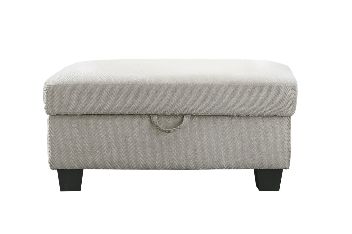Whitson 509766 Cushion Back Upholstered Sectional - Chenille Stone