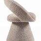 Wiles Modern Grey Fabric Swivel Dining Chair