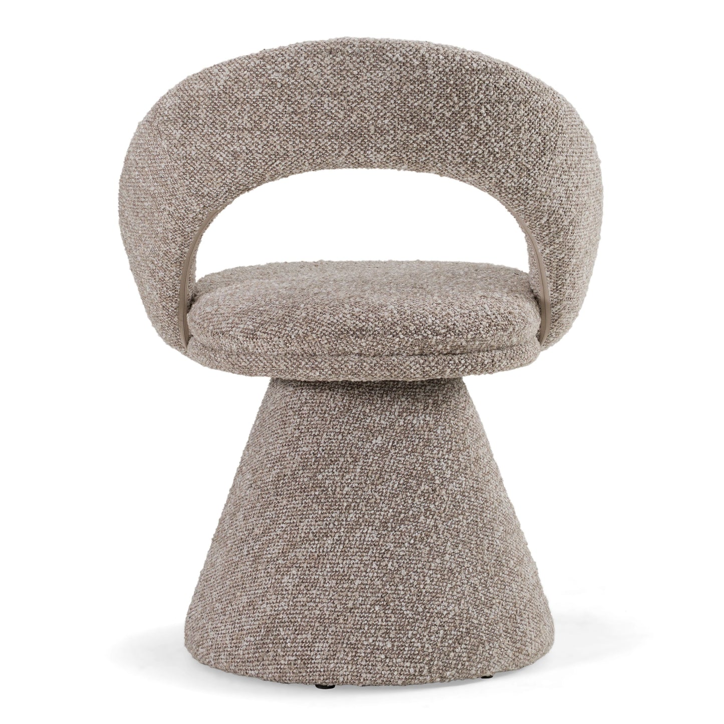 Wiles Modern Grey Fabric Swivel Dining Chair