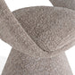 Wiles Modern Grey Fabric Swivel Dining Chair