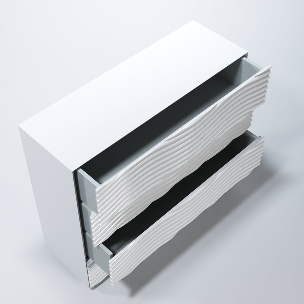 ESF Wave Single Dresser w/Light 4835120