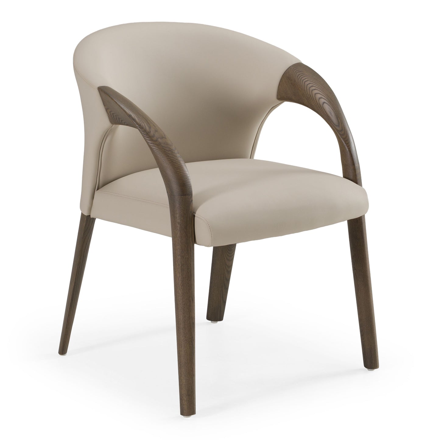 Wynetta Vegan Leather Grey Dining Chair