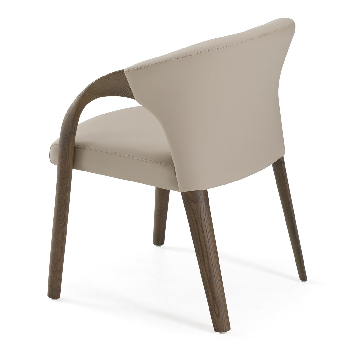 Wynetta Vegan Leather Grey Dining Chair