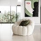 Yolonda Modern Curved Off-White Chair