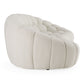 Yolonda Modern Curved Off-White Sofa Set