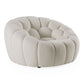 Yolonda Modern Curved Off-White Chair
