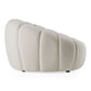 Yolonda Modern Curved Off-White Chair