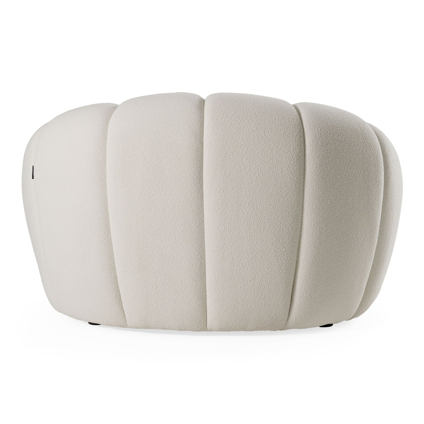 Yolonda Modern Curved Off-White Chair