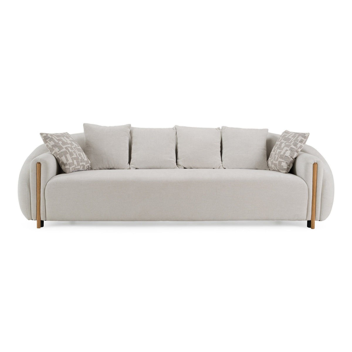 Yorba 2 Pc Modern Beige Sofa Collection