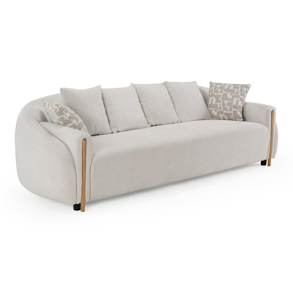Yorba 2 Pc Modern Beige Sofa Collection