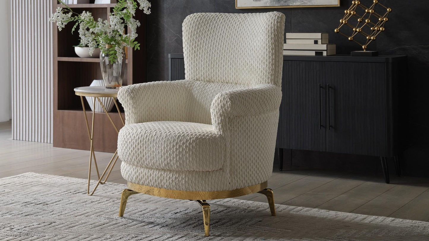 Zoe Chair Cream Chenille