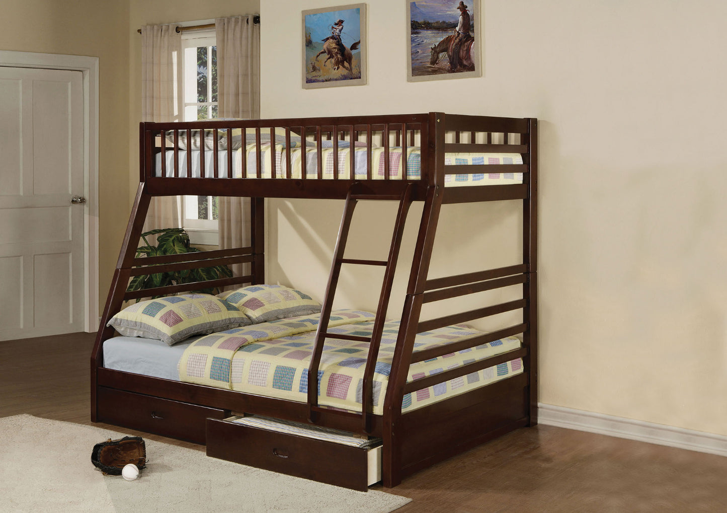Jason 02020 Twin-Full Bunk Bed w/Drawers