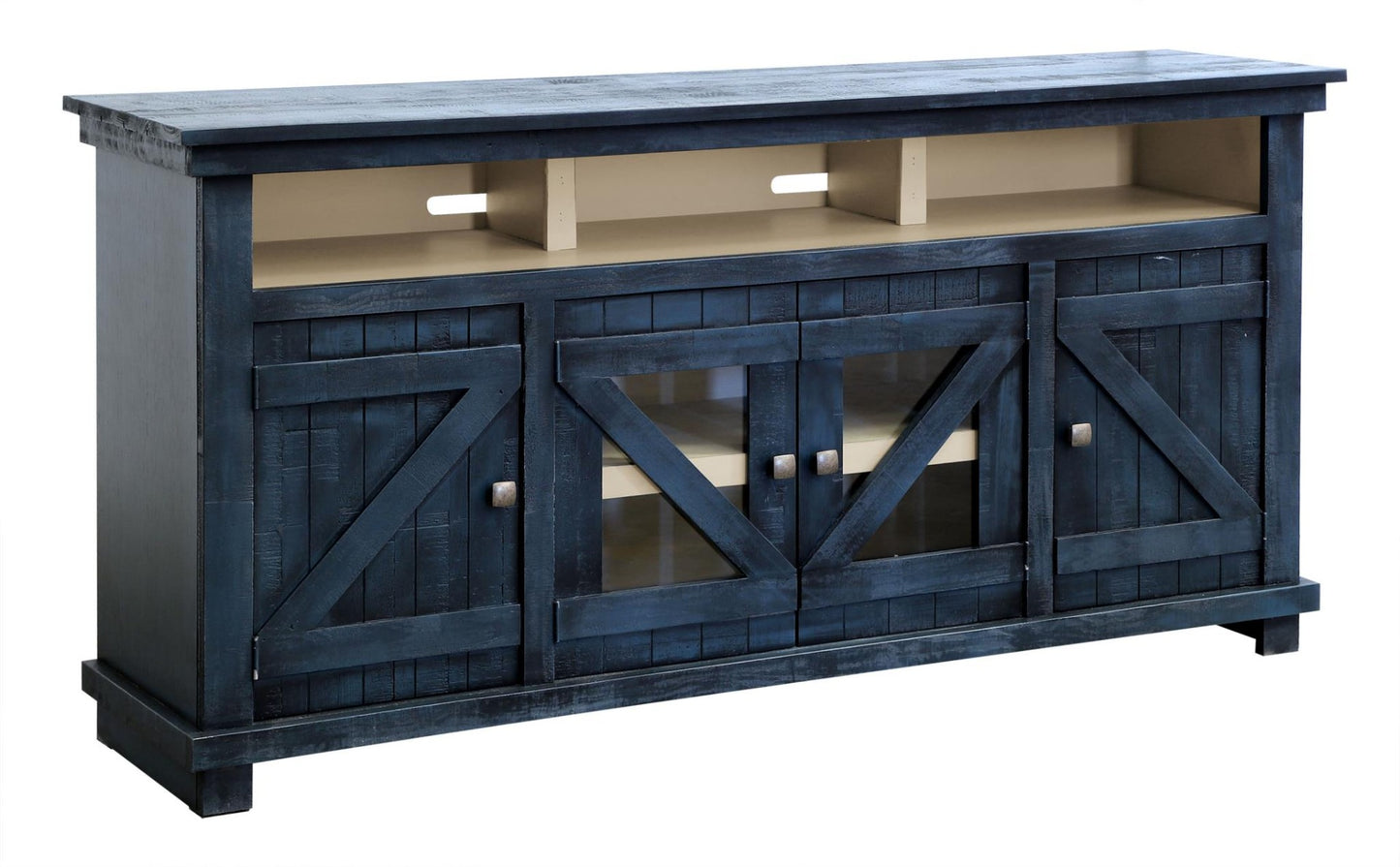 Mueble para TV Cleveland de 64" - Acabado en azul verdadero