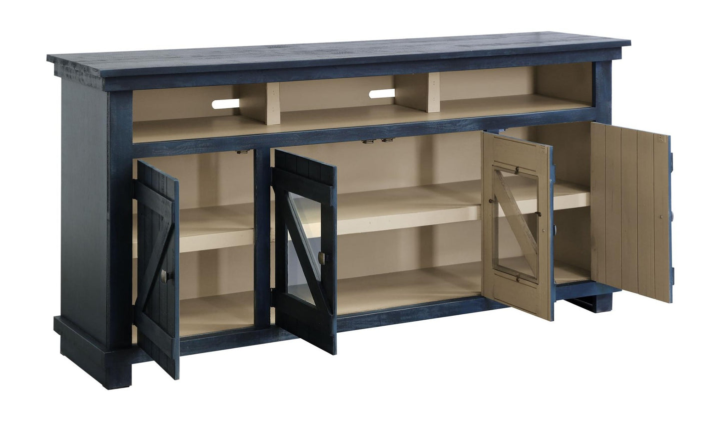 Mueble para TV Cleveland de 64" - Acabado en azul verdadero