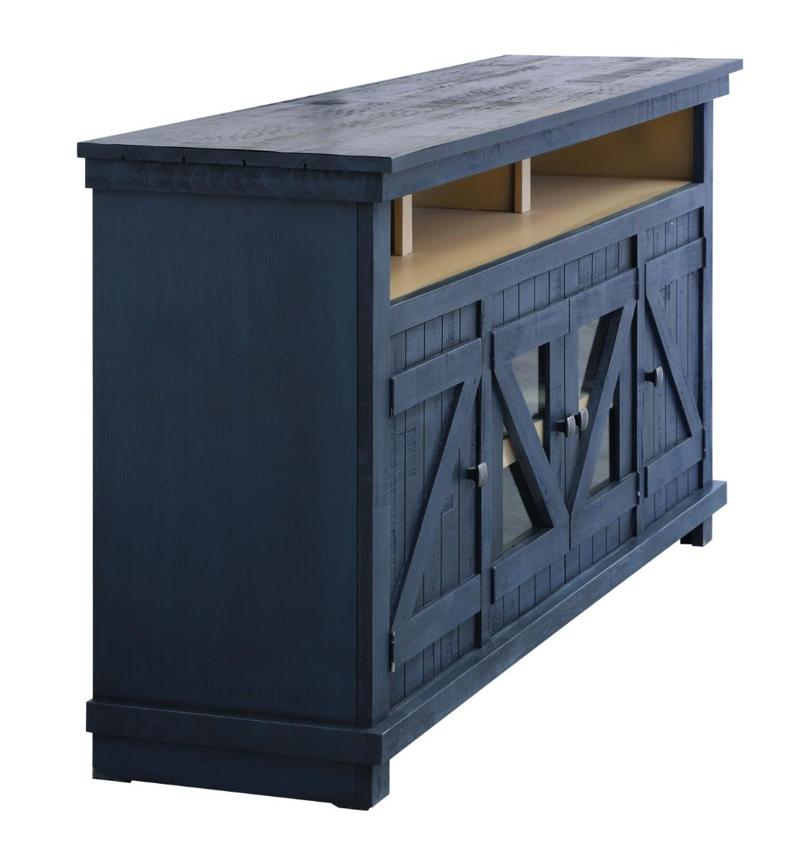 Mueble para TV Cleveland de 64" - Acabado en azul verdadero
