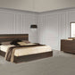 Benzon Italian Modern Dark Rovere Bedroom Set