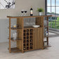 Modern Walnut Bar Unit 100439 - Wine Bottle Storage