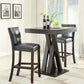 Crisscross 3 Pc Dining Set - Cappuccino Finish